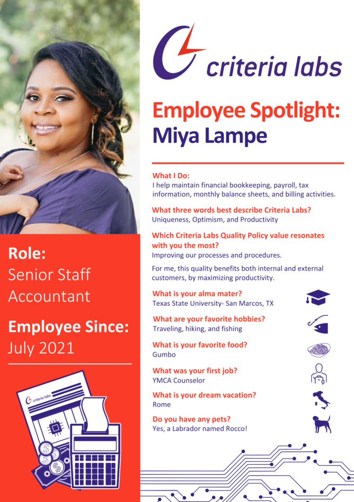 Employee Spotlight: Miya Lampe Graphic